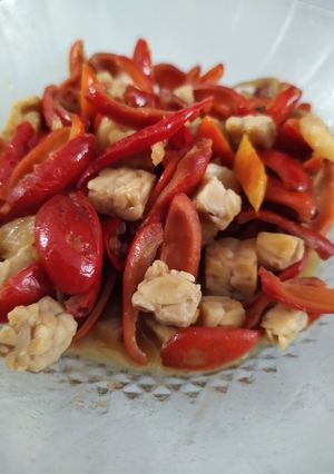 Foto resep Kulit melinjo campur tempe