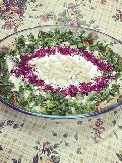 صورة لوصفة فتّة الباذنجان والبطاطس
