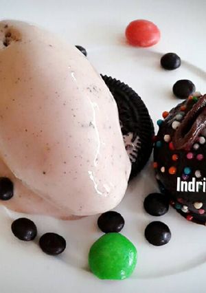 Foto resep Oreo Ice cream homemade