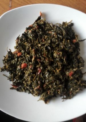 A picture of Traditional Vegetables. (managu).