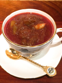 A picture of Stewed rhubarb.