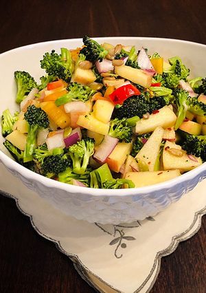 A picture of Easy and Healthy Broccoli Apple Salad.