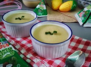 Foto resep Bubur Jagung Santan Gula Merah