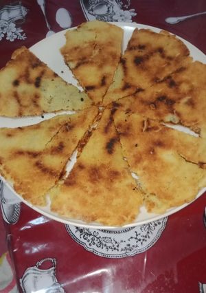 صورة لوصفة خبزة السميد المحشية