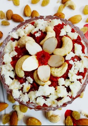 A picture of Gajar Ka Halva.