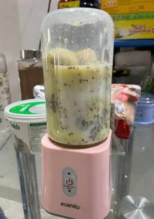 Foto resep Jus pisang + oatmeal
