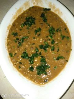A picture of Green grams curry#4weekschallenge.