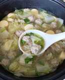แกงจืดหมูก้อน สุกี้น้ำ