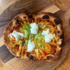 A picture of Nancy’s pizza.