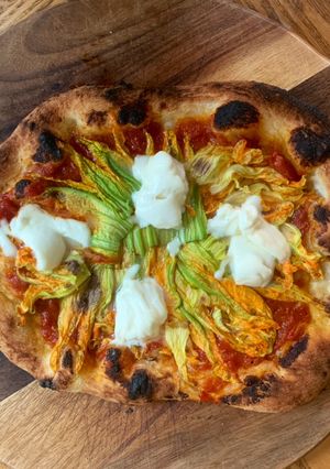 A picture of Nancy’s pizza.