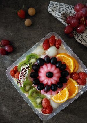 Foto resep Puding salad buah
