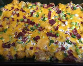 How To Making Recipe Jalapeno Popper Tater Tot Casserole Most Delicious