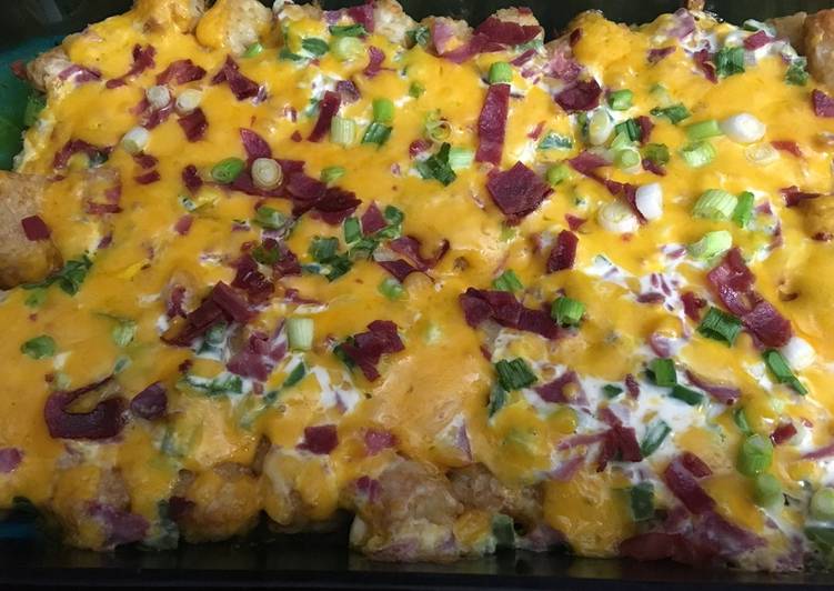 Recipe of Ultimate Jalapeno Popper Tater Tot Casserole