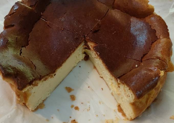 Resep Burnt cheesecake Anti Gagal