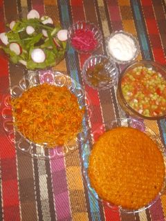 عکسی از دستور ماکارانی با سویا و نخودفرنگی😋😋