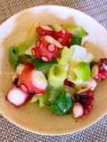 Polpo e porro con vinaigrette al miso 🇯🇵🥢🐙