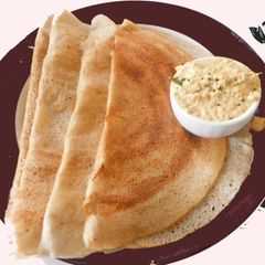 A picture of Dosai with jowar flour.