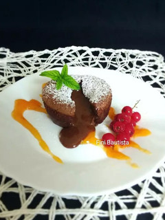Una foto de Coulant de chocolate