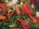 Merluza con guisantes