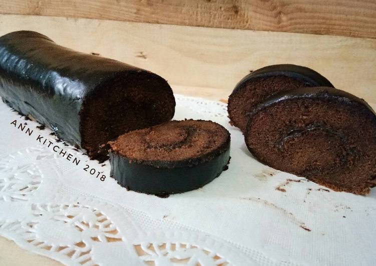 Bolu gulung cokelat ekonomis