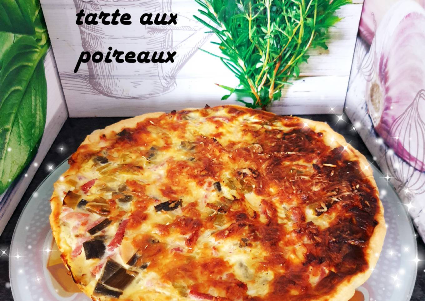 Tarte aux poireaux légère 😋