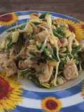 Fermented Soy Bean and Bean Sprouts Saute (Tumis Tempe dan Tauge)