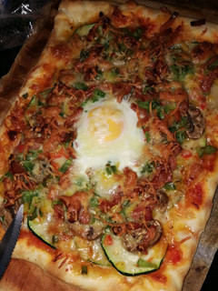 Una foto de Pizza de verdura