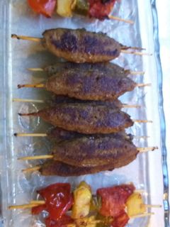 عکسی از دستور کباب چوبی