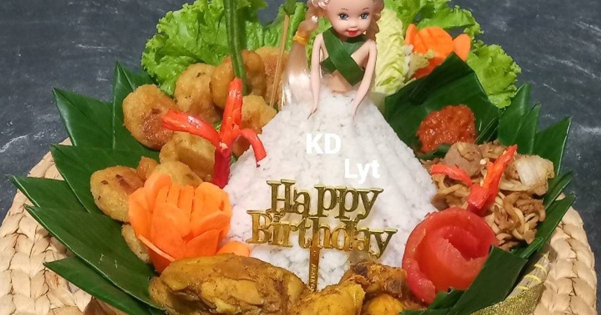 Resep Tumpeng Mini Barbie Ultah Oleh Dapur Lieya Tee Cookpad