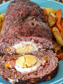 Una foto de Pan de carne con papas🥔 y boniatos