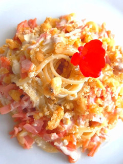 Una foto de Niditos con Salsa Alfredo (pasta o fideos)