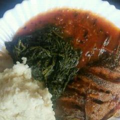 Stewed fish served managu A picture of Stewed fish served managu.