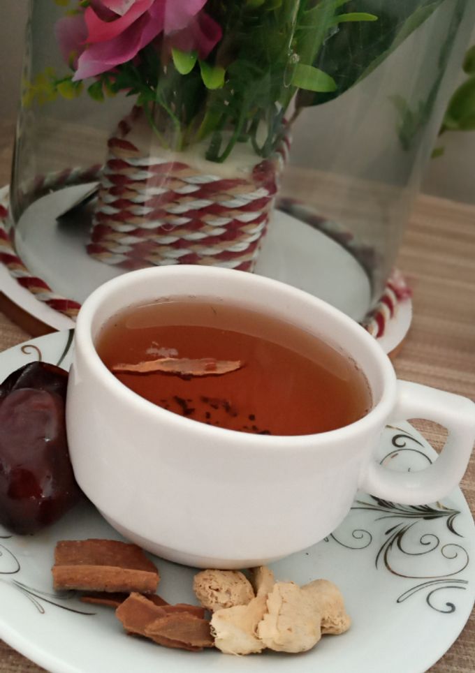 عکسی از دستور دمنوش دارچین و زنجبیل☕