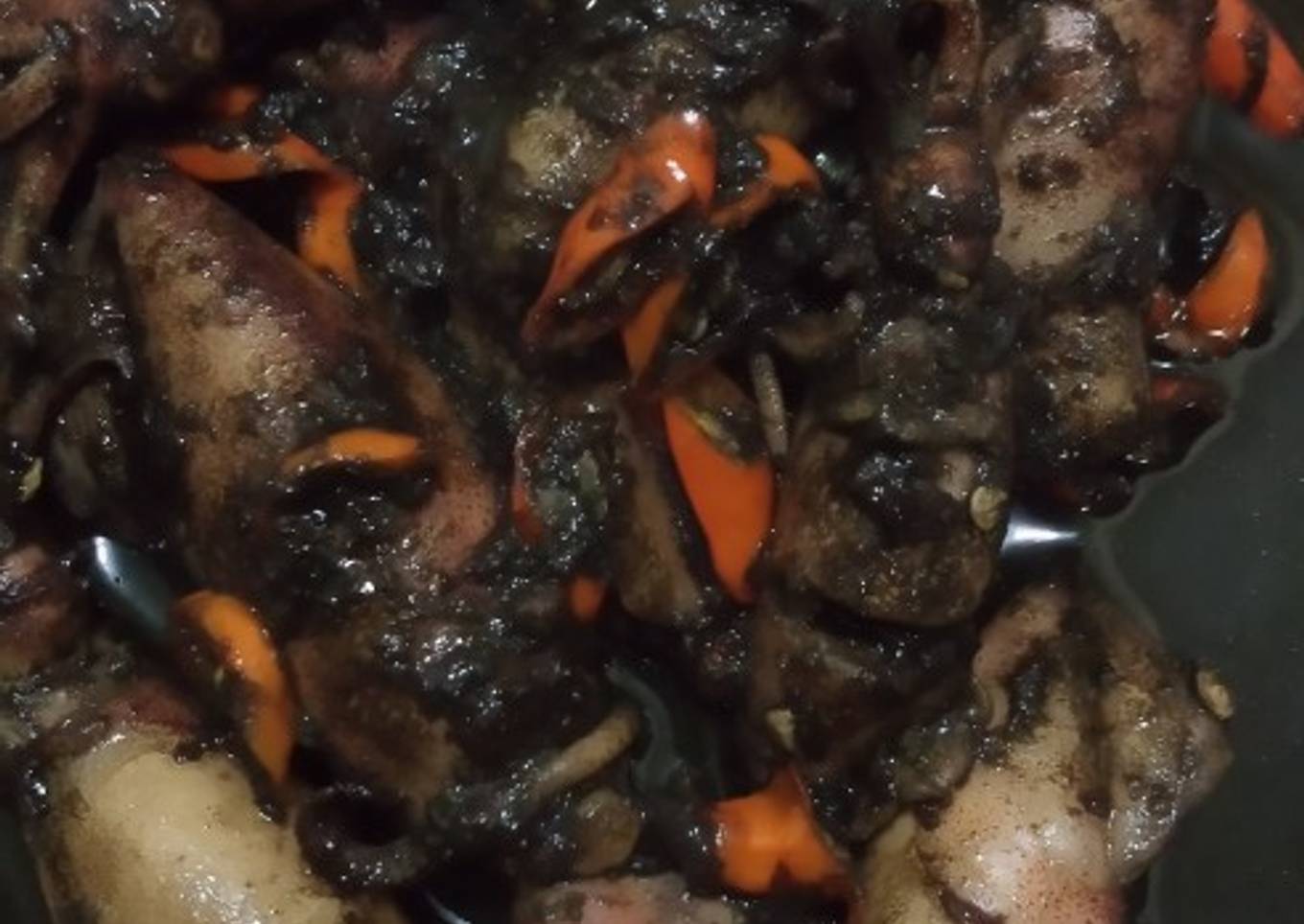 Resep Cumi bumbu hitam Anti Gagal
