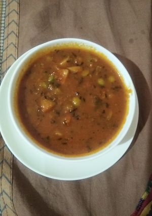 चटपटी मटर मशरुम की सब्ज़ी (Chatpati matar mushroom ki sabzi recipe in hindi) रेसिपी मुख्य फोटो