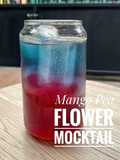 Mango Pea Flower Mocktail