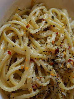 A picture of Spaghetti Alio Olio.