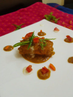 A picture of Nargishi Stuffed Curry.