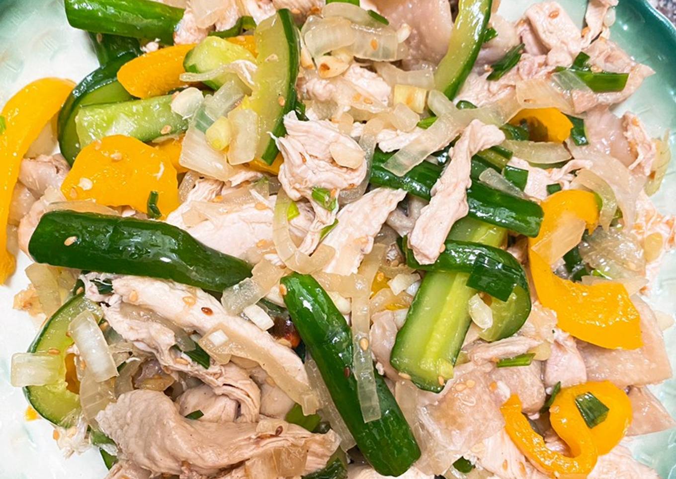 Salad ayam sayur ala Taiwan