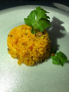 Una foto de Arroz con gandules