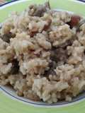 Risotto de ternera y setas