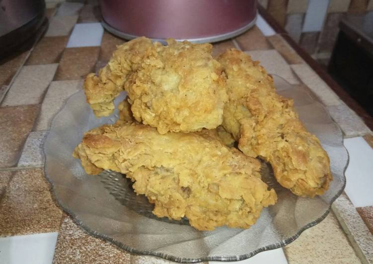 Cara Gampang Menyiapkan Fried chicken homemade simple yang Menggugah Selera