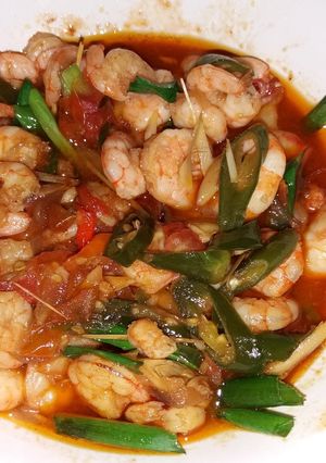 Foto resep Udang saos padang