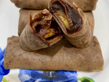 Dadar gulung pisang cokelat