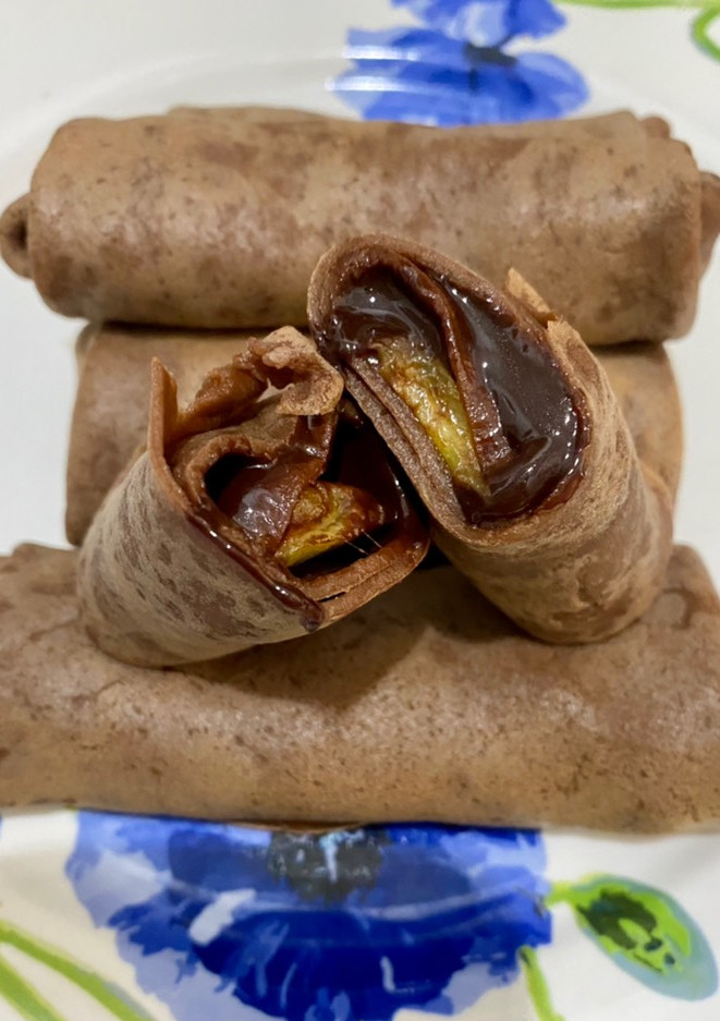 Foto resep Dadar gulung pisang cokelat