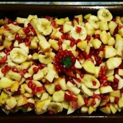 A picture of Fruit chat🍌🍎🍑.