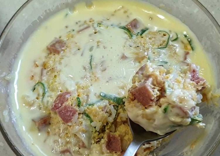 ข้าวไข่อบชีส สไตล์เกาหลี🇰🇷 ไมโครเวฟ