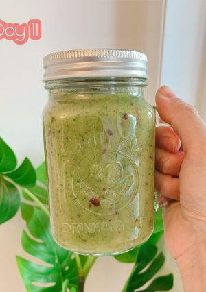 Hình của món Sinh tố diet ngày 11 🍇🍌🥭.
