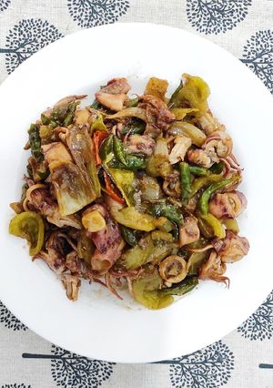 Foto resep Tumis cumi saos tiram