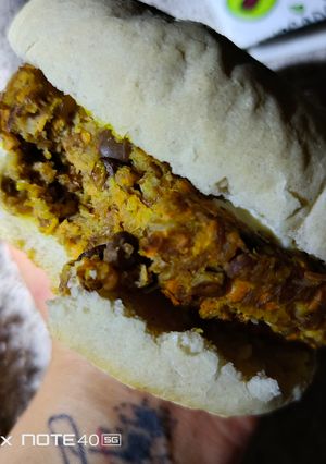Una foto de Hamburguesa de Lentejas y Zanahoria